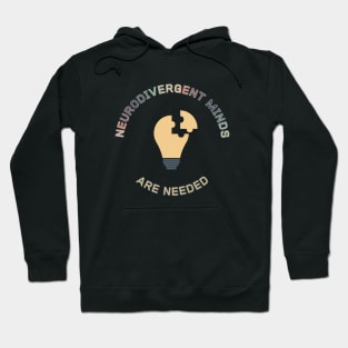 Neurodivergent Minds are Needed (four) Hoodie